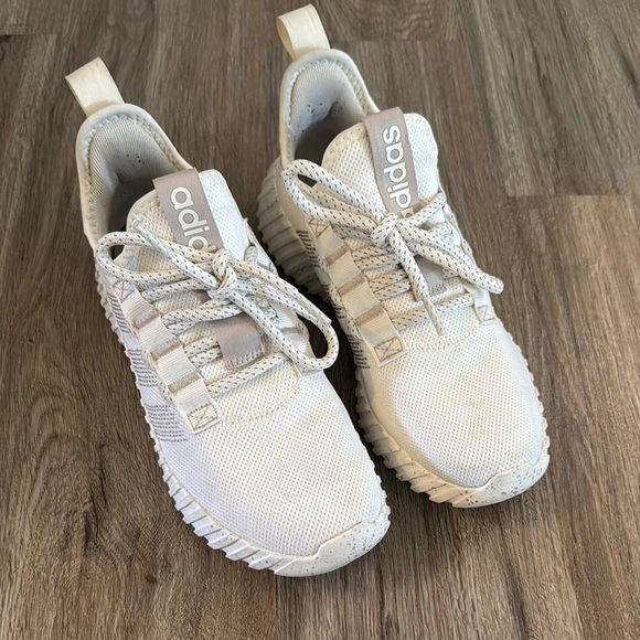 Adidas Cream Kaptir Flow Sneakers - Picture 1 of 9